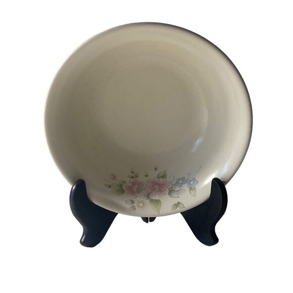 PFALTZGRAFF Tea Rose Floral Serving Bowl Ivory Beige Ceramic Stoneware VTG - Picture 1 of 6